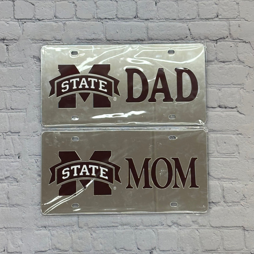 Auto License Plate Mirror M-State Mom & Dad