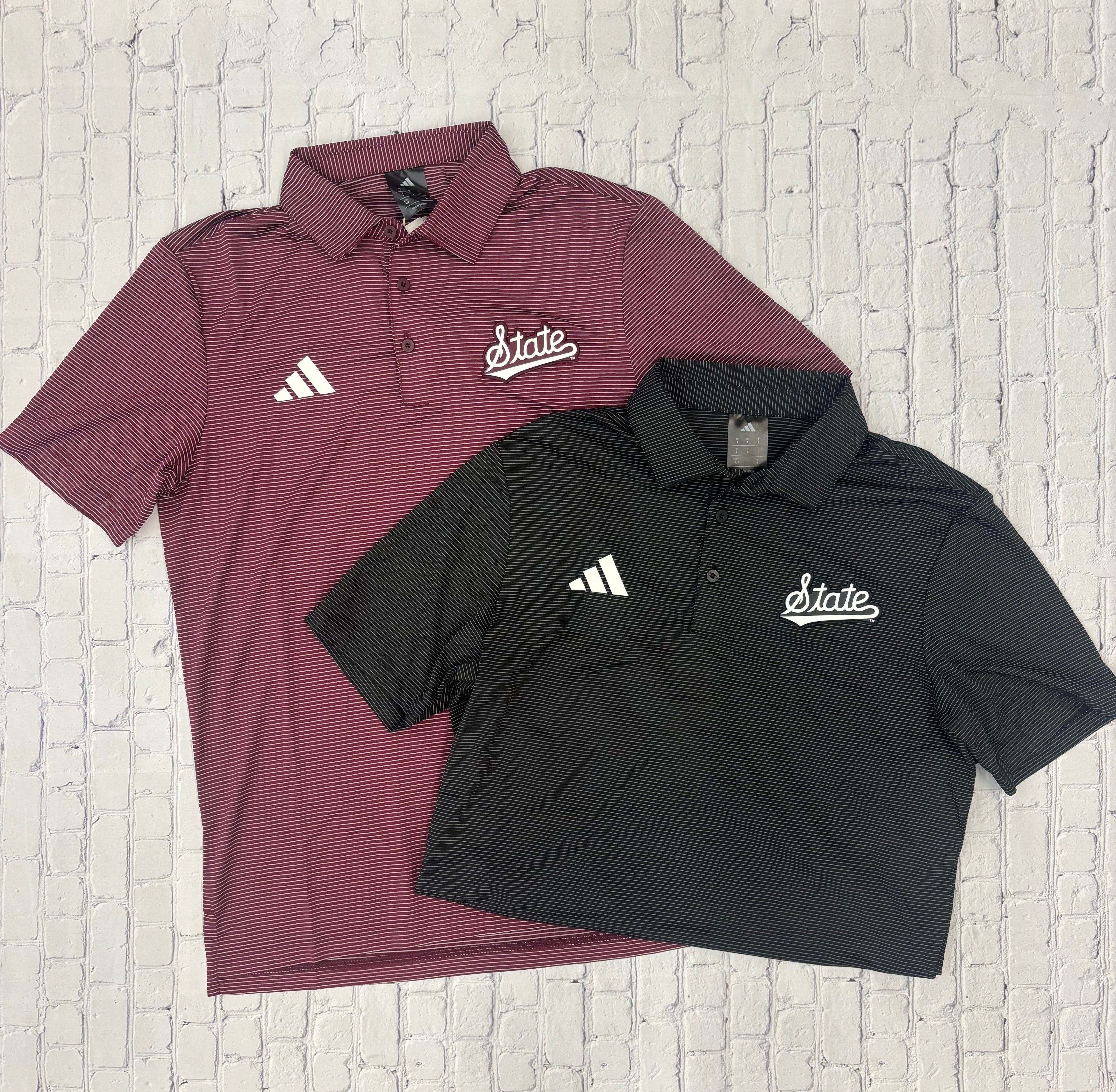 Adidas Polo Men's Multi Stripe Script State