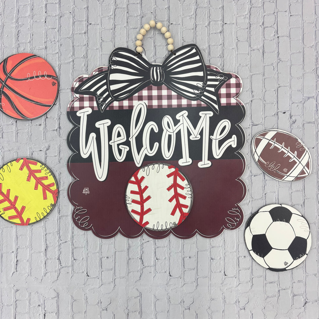Home Door Hanger Detachable Mini Baseball
