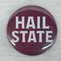 Cute As A Button Button Hail State White Block Letters
