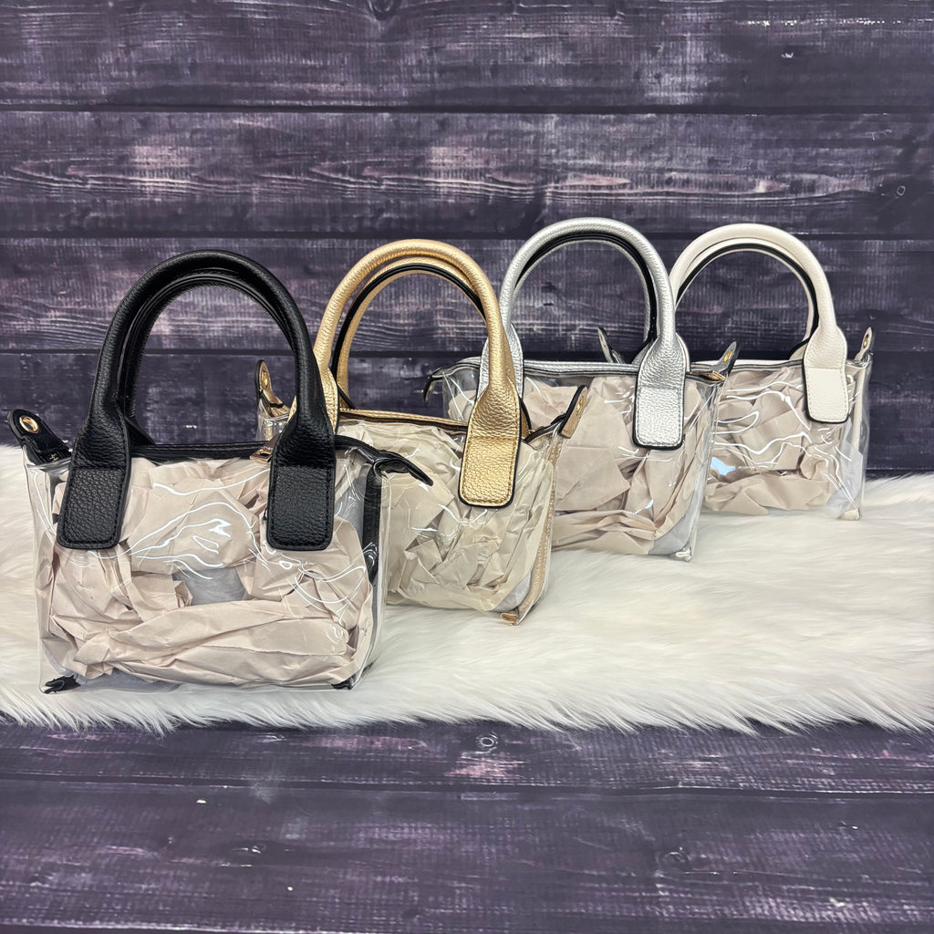 Jen & Co. Tailgate Clear Crossbody Satchel Amora