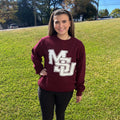 Sweatshirt Crew Fleece MSU Interlock