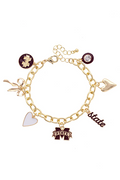 Canvas Jewelry Jewelry Bracelet Chain Linecklace Clasp  M-State Bow Heart State W Tail