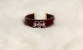 Canvas Jewelry Jewelry Bracelet Cu Resin M-State Maroon