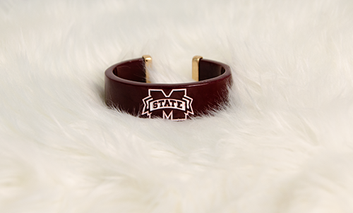 Canvas Jewelry Jewelry Bracelet Cu Resin M-State Maroon