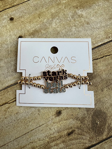 Canvas Jewelry Jewelry Bracelet Set 2 Stark Vegas White Mrn Ball Bead