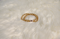 Canvas Jewelry Jewelry Bracelet Stretch Ball Bead 2Row M-State Maroon In White