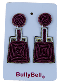 University Screenprint/Bully Bell Jewelry Earrings Cowbell Beaded