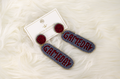 Earrings Beaded Gameday