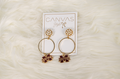 Canvas Jewelry Jewelry Earrings Cluster Pearl Hoop Enamel M-State Maroon