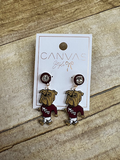 Canvas Jewelry Jewelry Earrings Stud Clr W Mrn Dangle Wlkng Bully