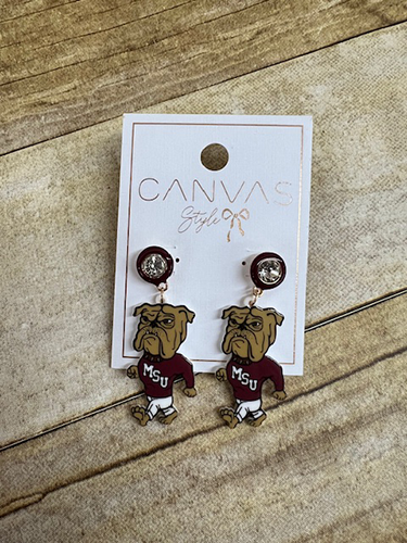 Canvas Jewelry Jewelry Earrings Stud Clr W Mrn Dangle Wlkng Bully