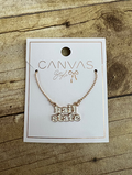 Canvas Jewelry Jewelry Jewelry Necklace Hail State White