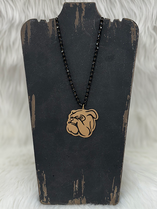 Triple Play Jewelry Necklace Bead Black Bdhooded Gold