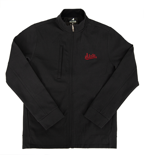 Jacket Men's Full Zip Mock Neck Regard Script State