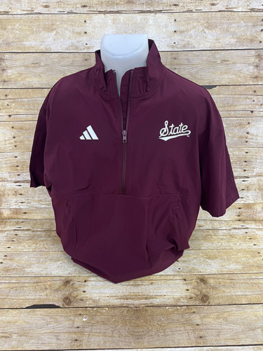 Jacket Men's Short Sleeve Quarter Zip Script State