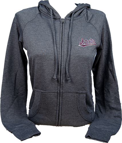 Jacket Women's Full Zip Hooded Long Sleeve Dream Script State