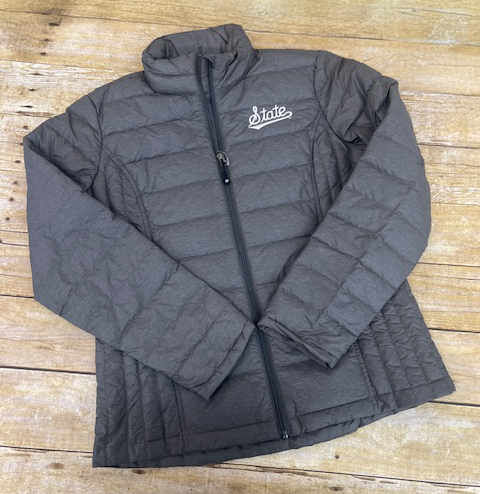 Jacket Women's Quilted Puff Packable Script State