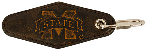 Divisions Of Zeppelin Products, Inc. Key Chain Fob Dmnd Debsd M-State Mississippi State Est 1878 Bulldogs