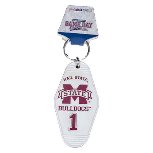 Jenkins Enterprises Key Chain Motel Hail State M-State Bulldogs