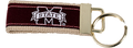 Divisions Of Zeppelin Products, Inc. Key Chain Ribbon Over Web M-State On Maroon