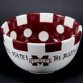 Magnolia Lane Magnolia Lane Bowl Big Dots M-State Various Logos