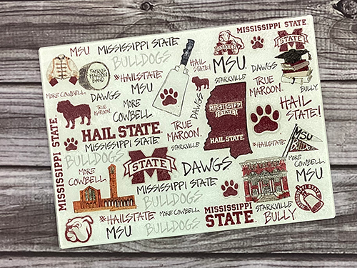 Magnolia Lane Magnolia Lane Cutting Board Glass Tempered Glass With Various Logos And Phrases
