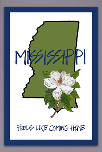 Magnolia Lane Magnolia Lane Garden Flag State Shape Feels Like Coming Home