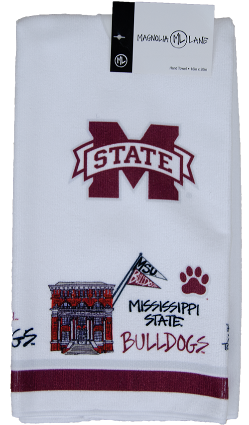 Magnolia Lane Magnolia Lane Hand Towel M-State Various Logos Scenes