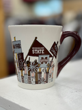 Magnolia Lane Magnolia Lane Mug Cheer Various Phrases M-State With Handle Maroon
