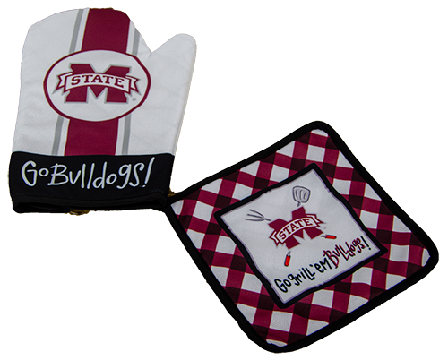 Magnolia Lane Magnolia Lane Pot Holder Mitt Set 2 Piece M-State Go Grill 'Em
