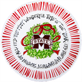 Magnolia Lane Magnolia Lane Christmas Plate MSU Wonderful Time M-State