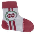 Magnolia Lane Magnolia Lane Christmas Stocking Wreath M-State
