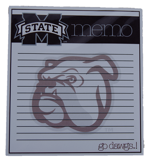 Fanatic Group O Notepad Bulldog Hooded M-State Memo 2Pk