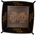 Divisions Of Zeppelin Products, Inc. Home Tray Valet Leather Square M-State Hail State Debsd X4