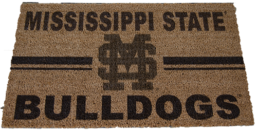 K H Sports Fan Outdr Door Mat Coir Mississippi State M-Over-S Bulldogs