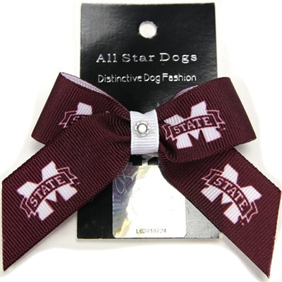 Pet Hair Bow With Bling M-State