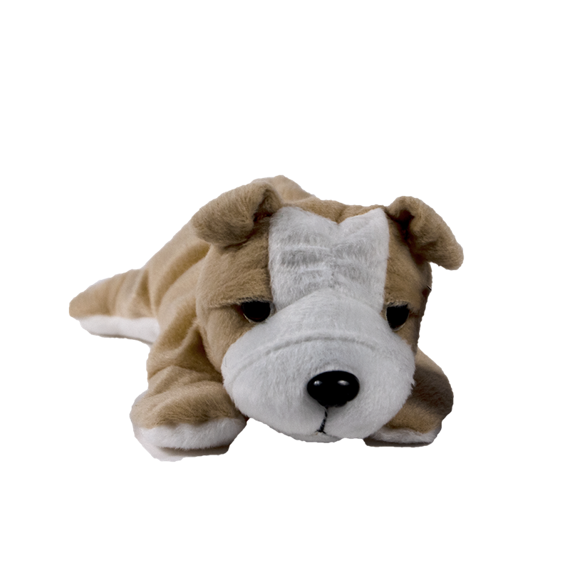 Plush In A Rush Plush Laying Rock It Crew Bulldog 8"