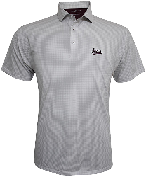 Horn Legend Polo Men's 4-Way Stretch Medallions Print Script State