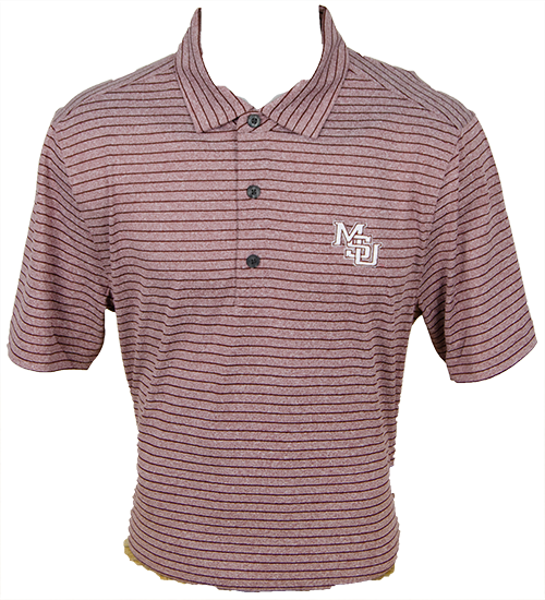 Polo Men's Forge Eco Heather Stirpe  MSU Interlock