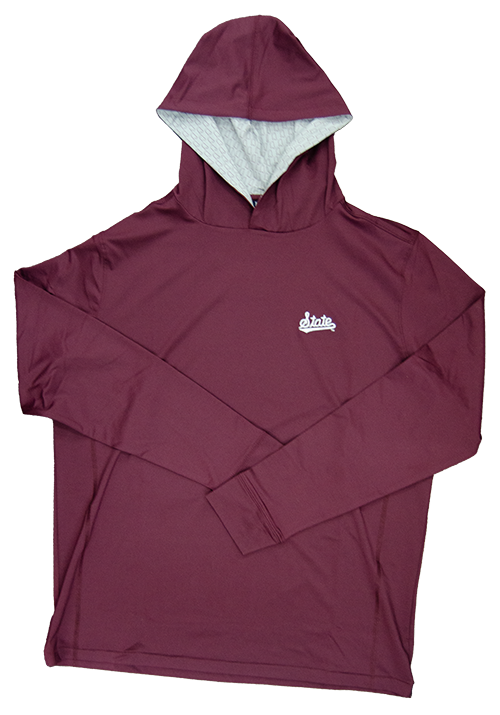 Horn Legend Polo Men's Long Sleeve Hooded State Pattern Script State