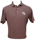 Horn Legend Polo Men's Mini Stripe MSU Interlock