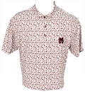 Horn Legend Polo Men's Performance Bamboo Charcoal Home Run Pattern M-Over-S