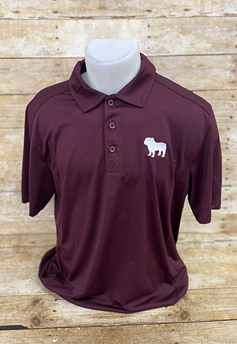 Cutter & Buck Polo Men's Prospect Bulldog Silhouette