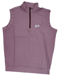 Horn Legend Polo Vest Quarter Zip Bamboo Charcoal Bird's Eye Script State
