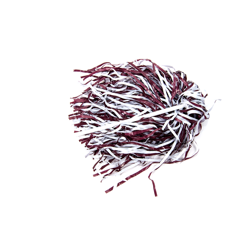 Stick Pom-Pom Maroon And White
