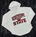 Pullover Hooded Hi Lo Maxima Glitter