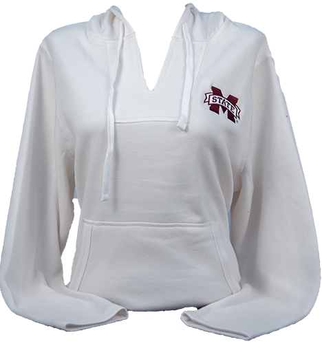 Pullover Hooded V-Neck Fleece Baja M-State