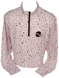 Horn Legend Pullover Men's Quarter Zip Bamboo Charcoal Football Print M-State