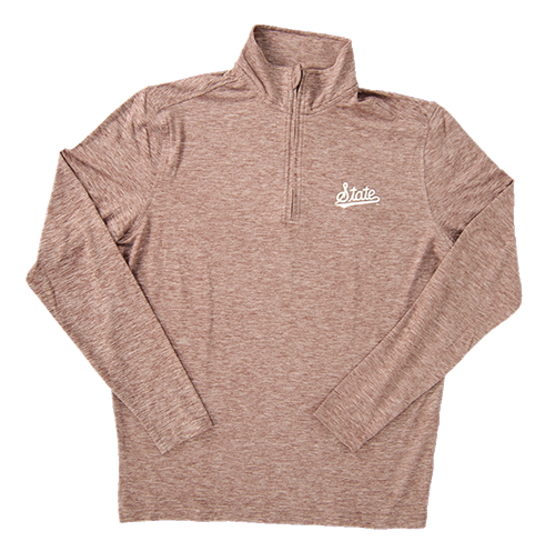 Pullover Men's Quarter Zip Script State
